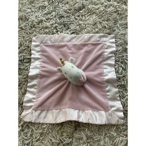 Baby Gund Luna Lovey Lovie Security Blanket Unicorn Pink Satin